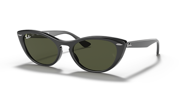 RB4314N Schwarz KunststoffSunglass Frames von B24, Dreiviertelansicht