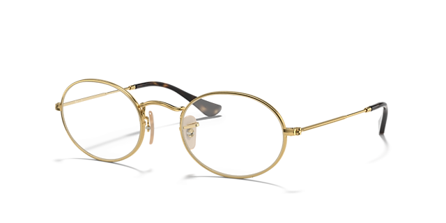 RB3547V Arista Gold MetallEyeglass Frames von B24, Dreiviertelansicht