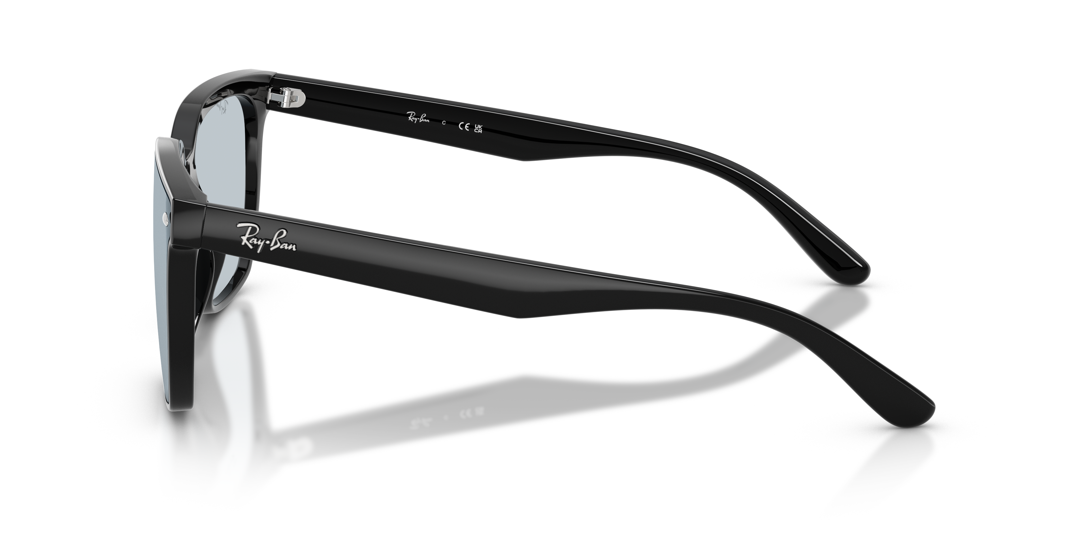 RB4466D Schwarz KunststoffSunglass Frames von B24, Seitenansicht