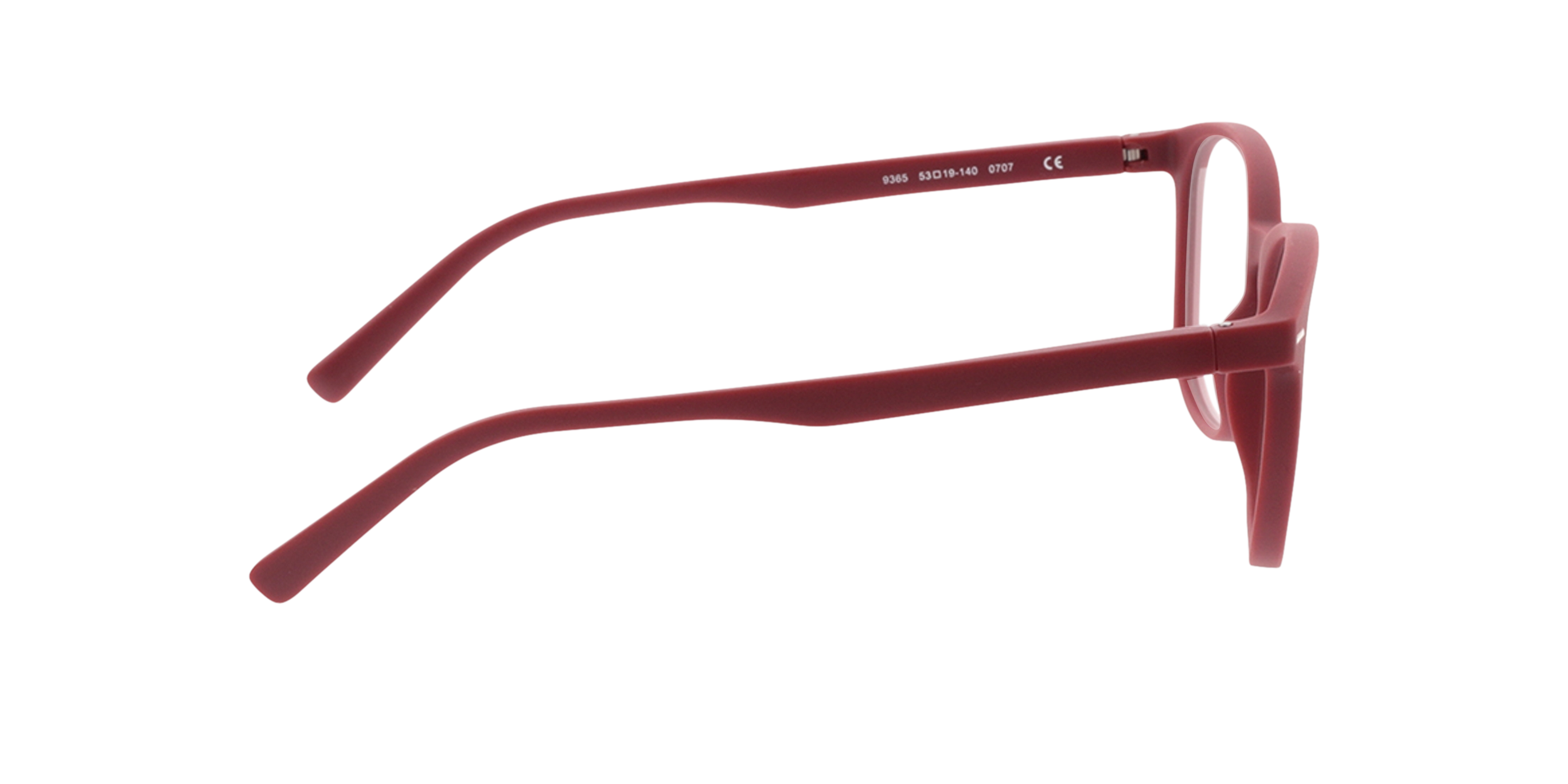 Olea Rood KunststofEyeglass Frames van B24, Zijaanzicht