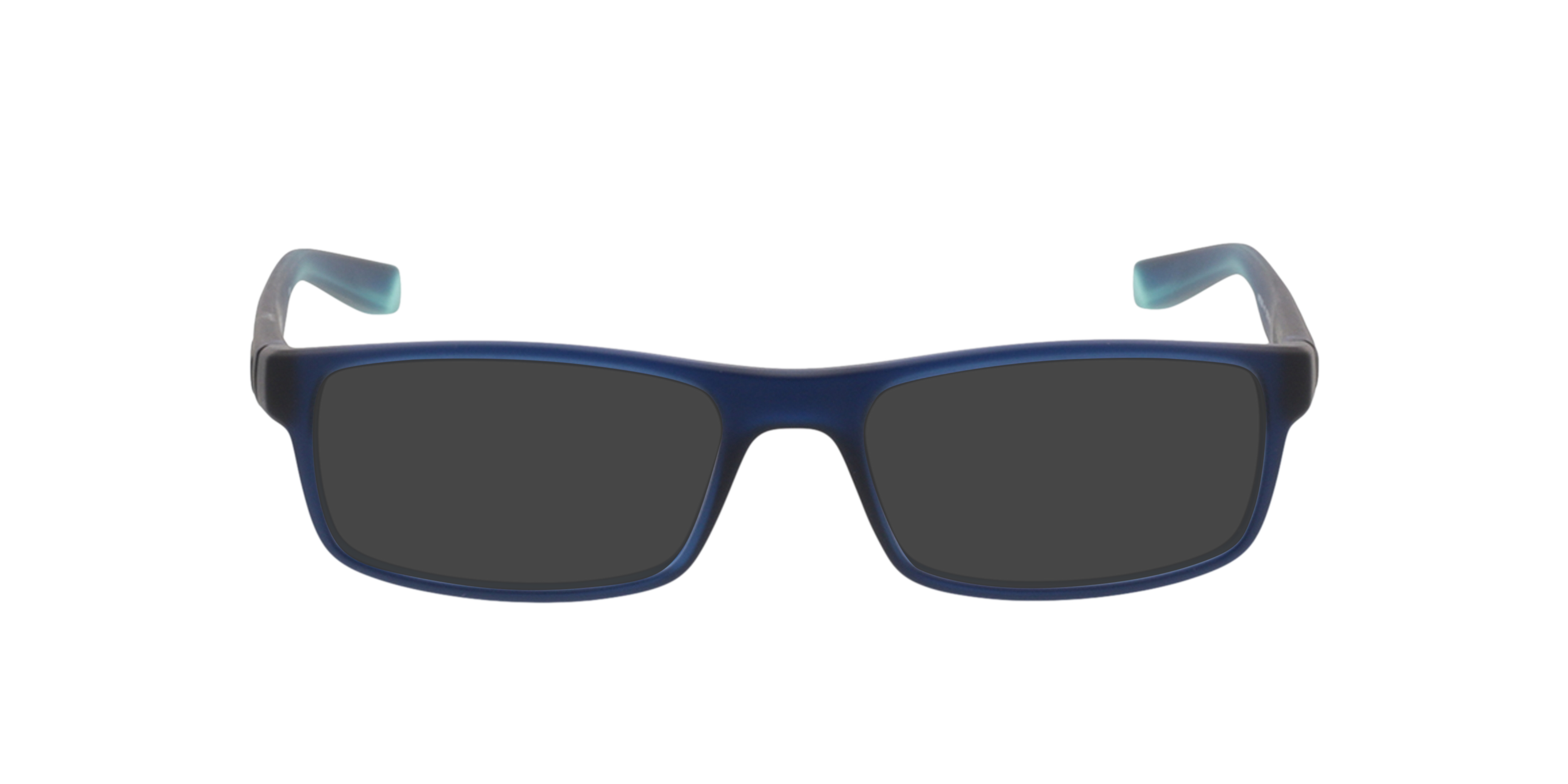 Nike 7090 Blauw mat KunststofEyeglass Frames van B24, met getinte lenzen