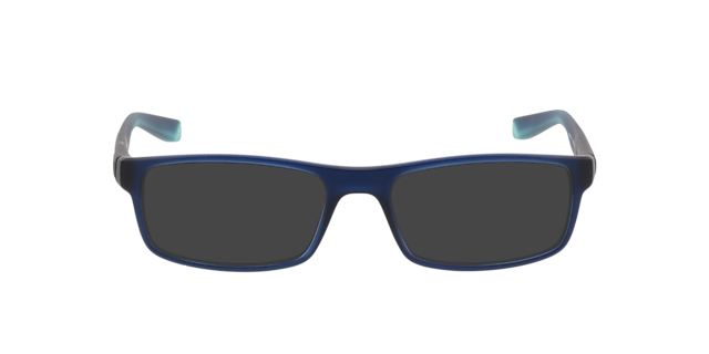 Nike 7090 Blauw mat KunststofEyeglass Frames van B24, met getinte lenzen