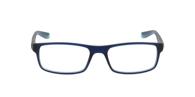 Nike 7090 Blauw mat KunststofEyeglass Frames van B24, Vooraanzicht