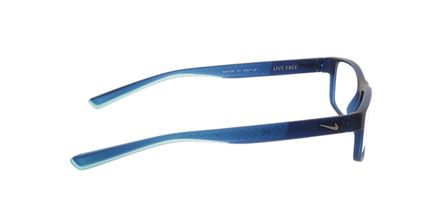 Nike 7090 Blauw mat KunststofEyeglass Frames van B24, Zijaanzicht
