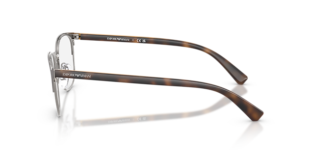 EA1059 Matbruin en staalgrijs MetaalEyeglass Frames van B24, Zijaanzicht