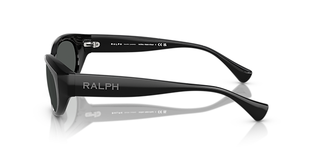 RA5327U Schwarz glänzend KunststoffSunglass Frames von B24, Seitenansicht