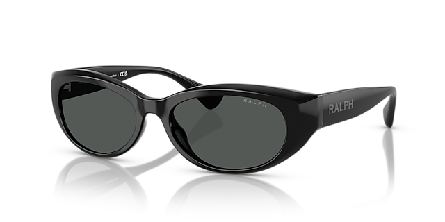RA5327U Schwarz glänzend KunststoffSunglass Frames von B24, Dreiviertelansicht