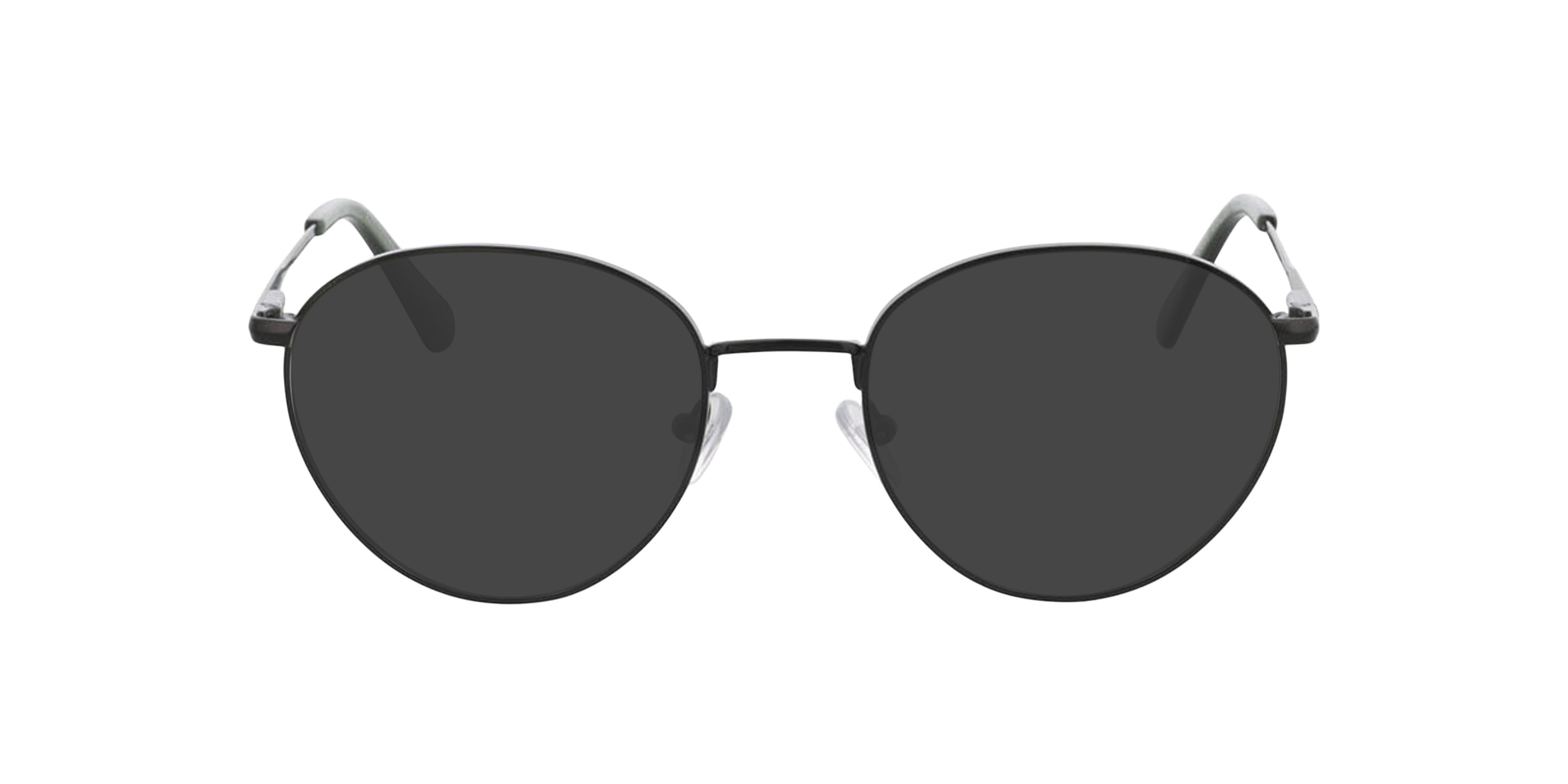 Lyon Groen  &  tweelaags kaki bruin MetaalEyeglass Frames van B24, met getinte lenzen