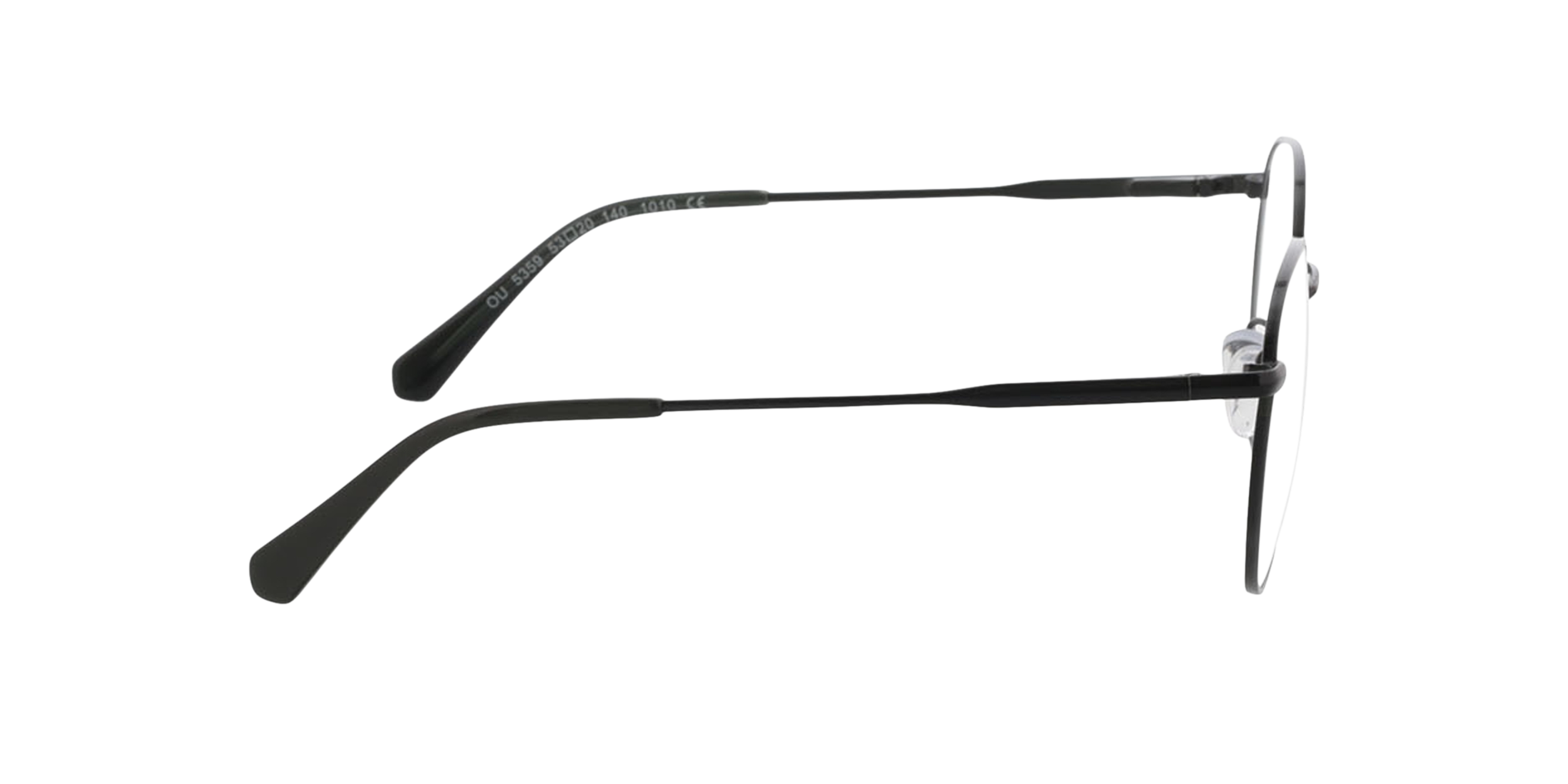 Lyon Groen  &  tweelaags kaki bruin MetaalEyeglass Frames van B24, Zijaanzicht