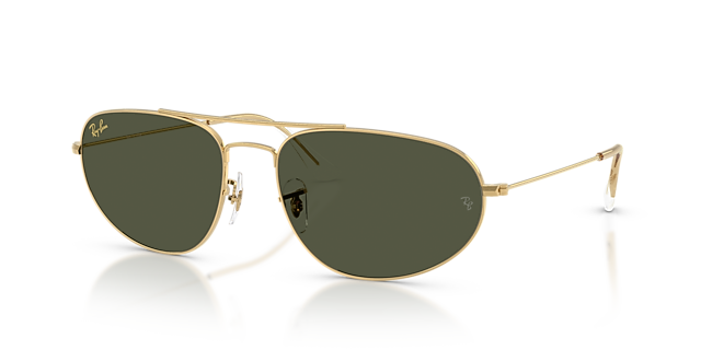 Explorer IV Legend Gold MetaalSunglass Frames van B24, Hoekweergave