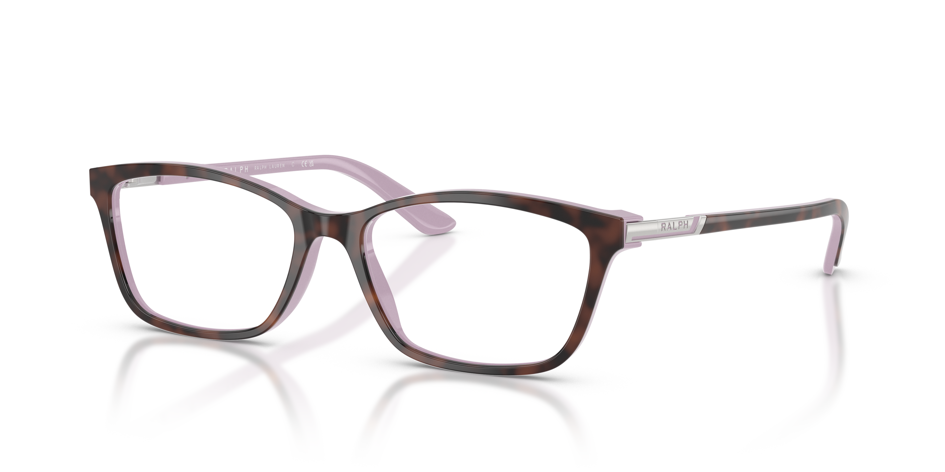 RA7044 Dunkelhavana AcetatEyeglass Frames von B24, Dreiviertelansicht