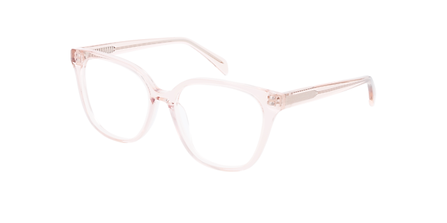Sabrina Crystal Peach AcetaatEyeglass Frames van B24, Hoekweergave