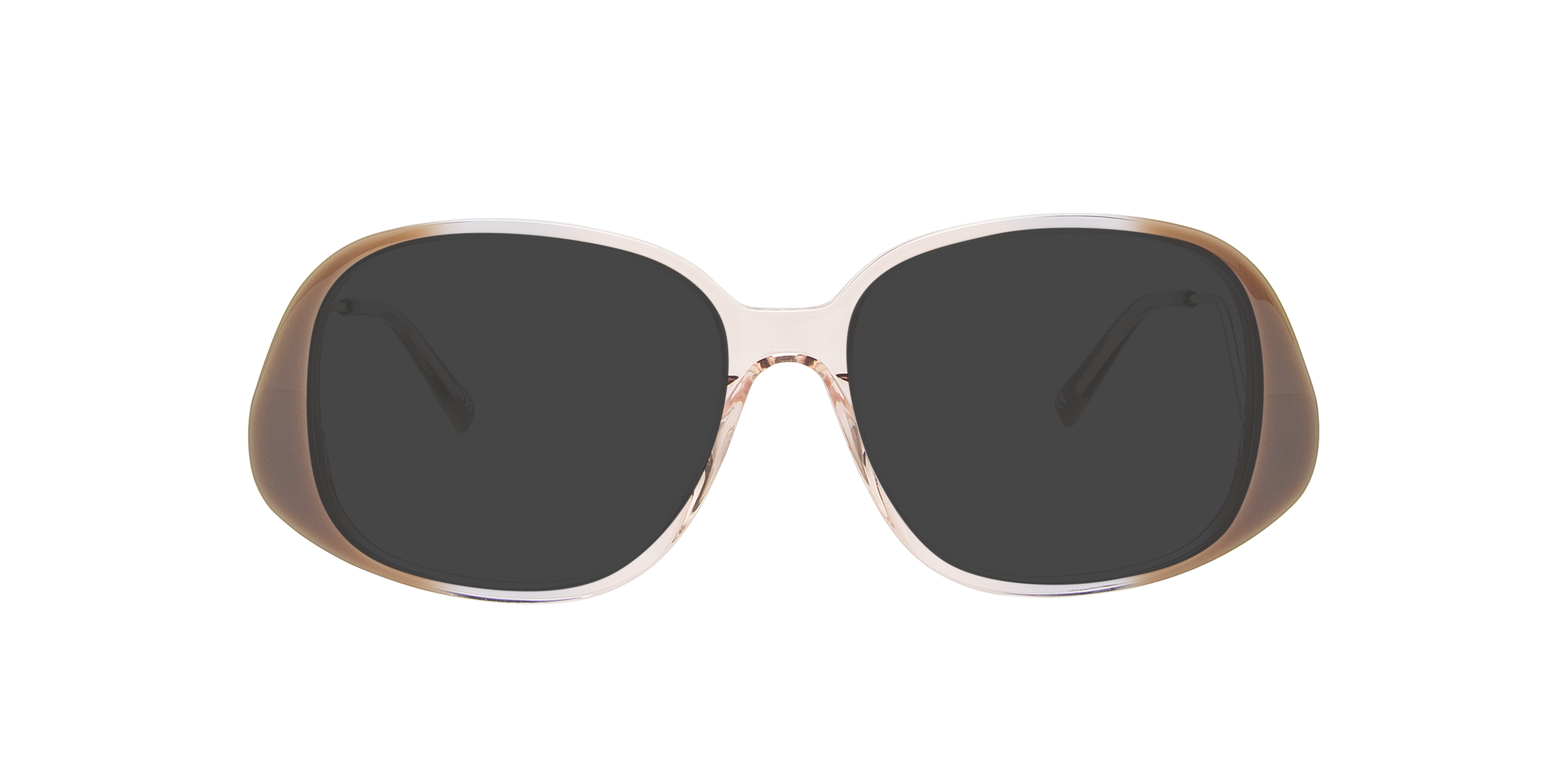 Zela Mercury Grey & Silver Metal AcetaatEyeglass Frames van B24, met getinte lenzen