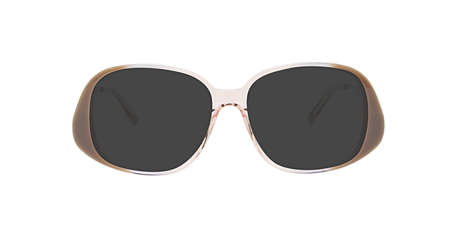 Zela Mercury Grey & Silver Metal AcetaatEyeglass Frames van B24, met getinte lenzen