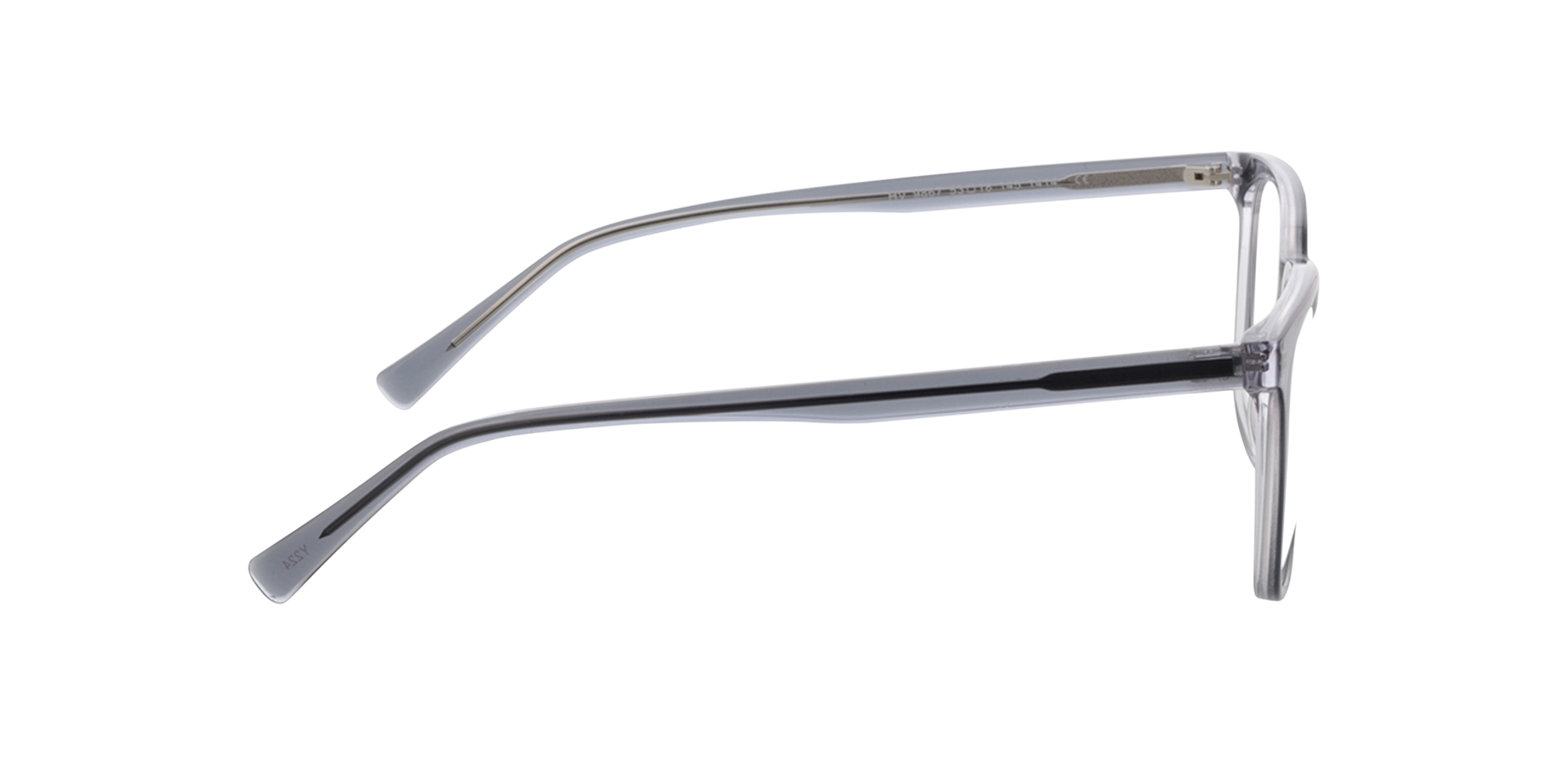 Baker Tweelaags kristal grijs  &  kristal AcetaatEyeglass Frames van B24, Zijaanzicht