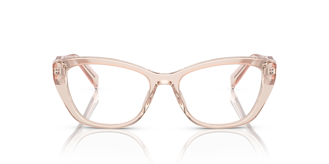 PR 19WV Crystal Geranium AcetatEyeglass Frames von B24, Vorderansicht