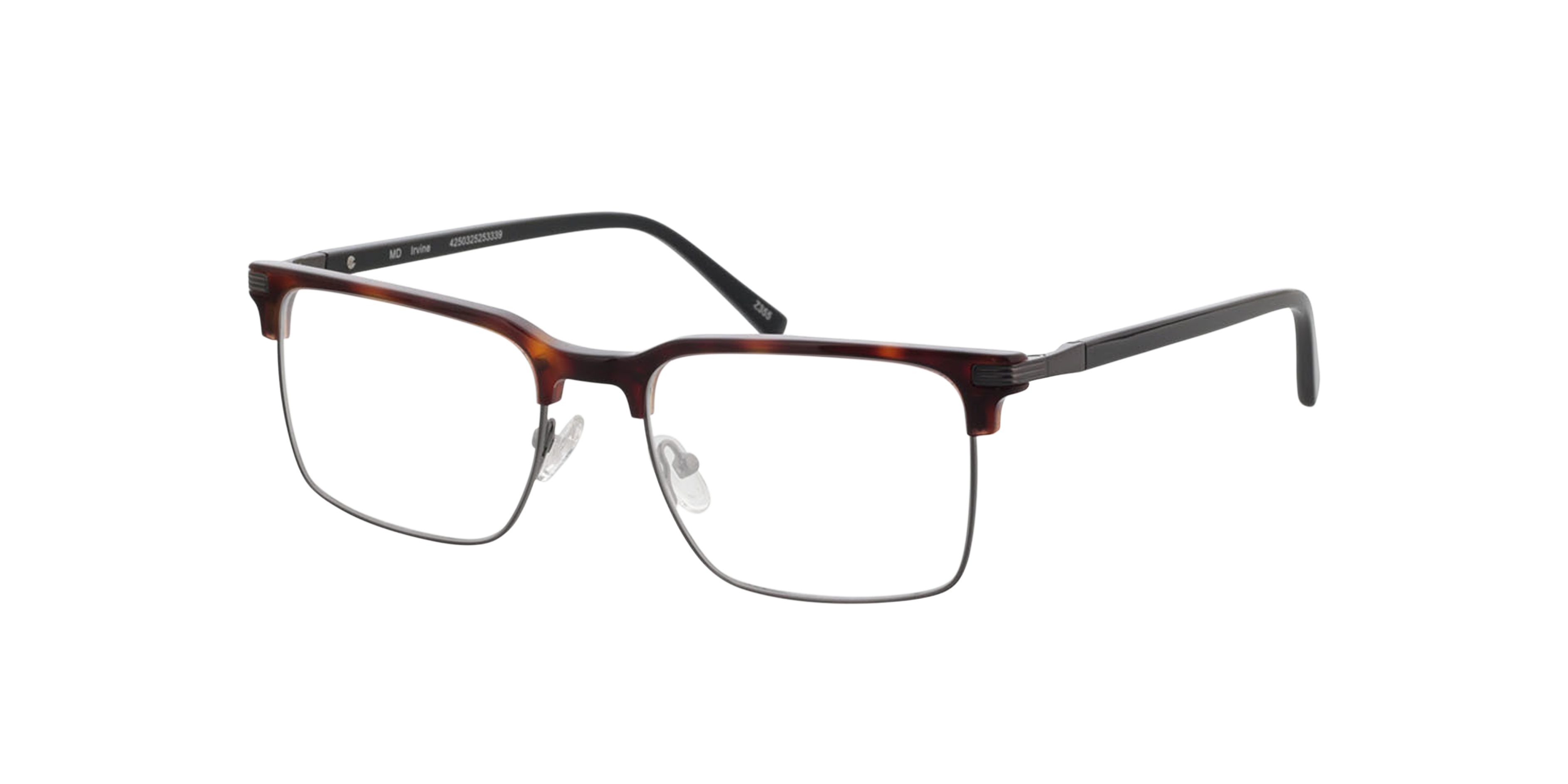 Irvine Havana MetallEyeglass Frames von B24, Dreiviertelansicht