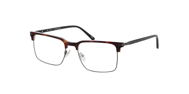 Irvine Havana MetallEyeglass Frames von B24, Dreiviertelansicht