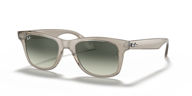 RB4640 Grau transparent KunststoffSunglass Frames von B24, Dreiviertelansicht