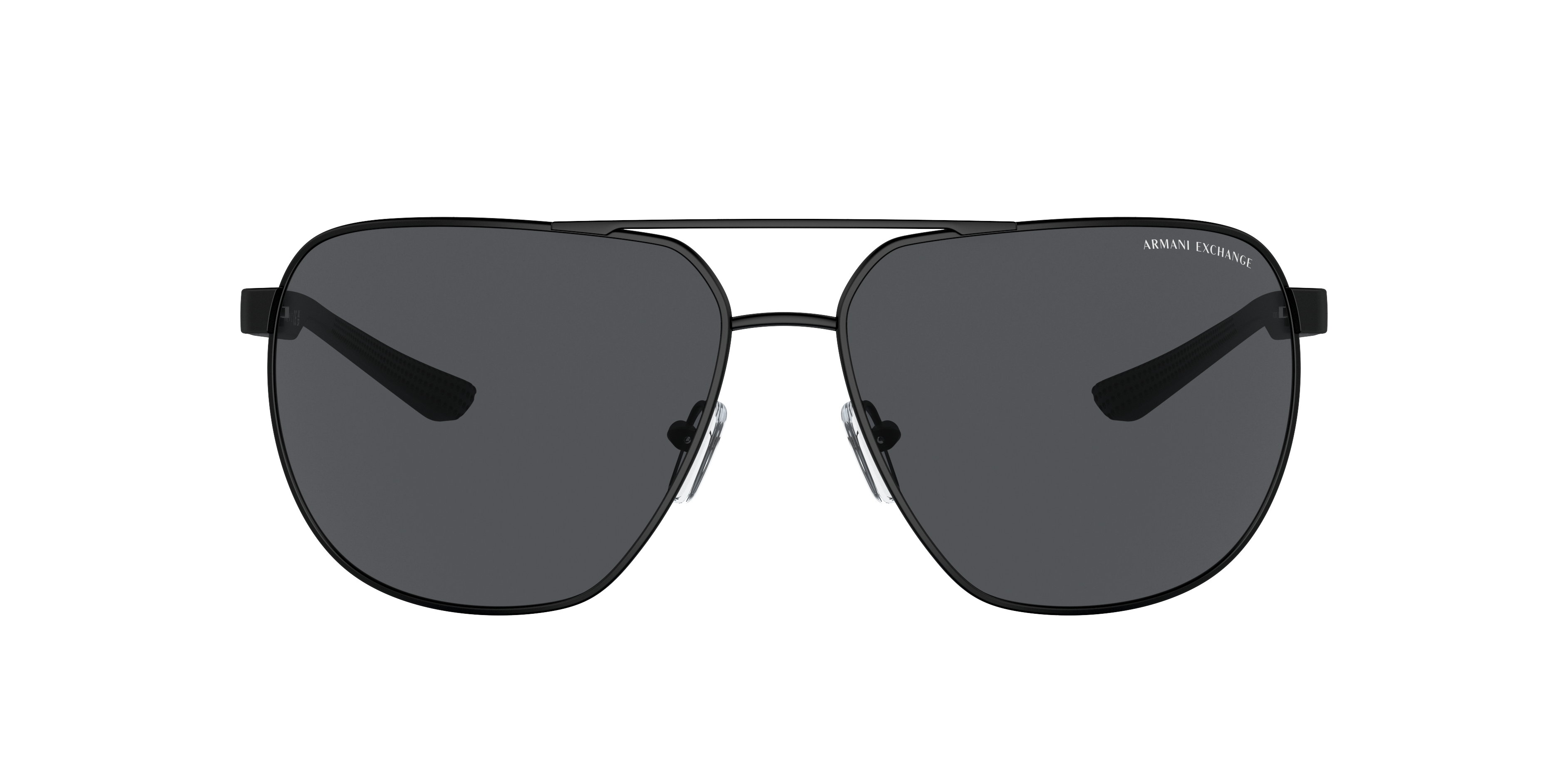 AX2047S Matt Schwarz MetallSunglass Frames von B24, mit getönten Gläsern