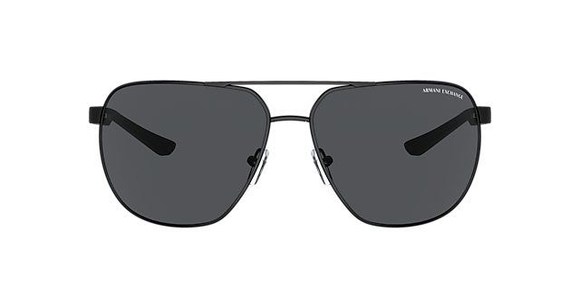 AX2047S Matt Schwarz MetallSunglass Frames von B24, mit getönten Gläsern