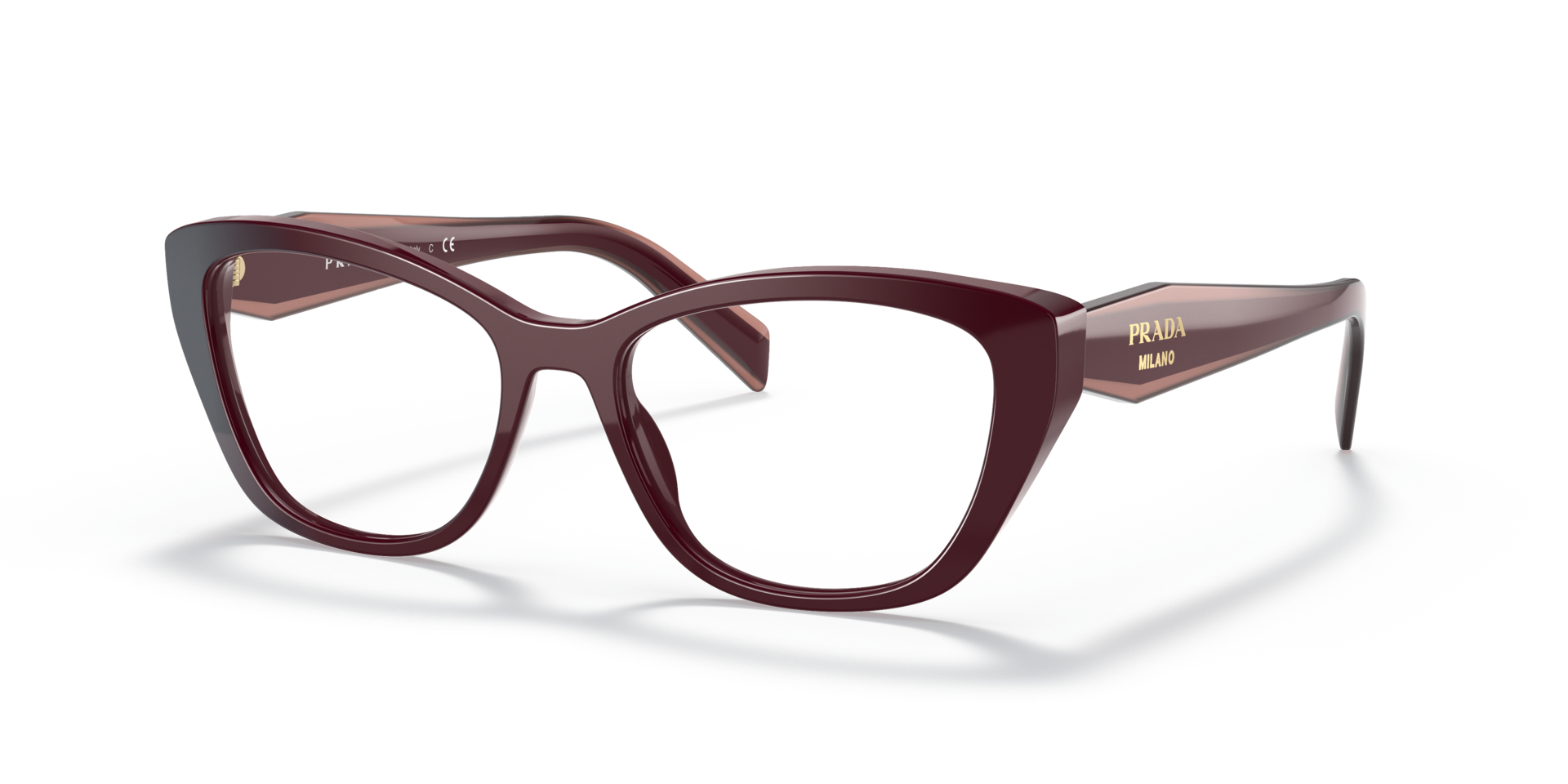 PR 19WV Granet AcetatEyeglass Frames von B24, Dreiviertelansicht