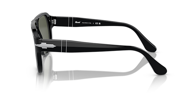 PO3310S Zwart AcetaatSunglass Frames van B24, Zijaanzicht