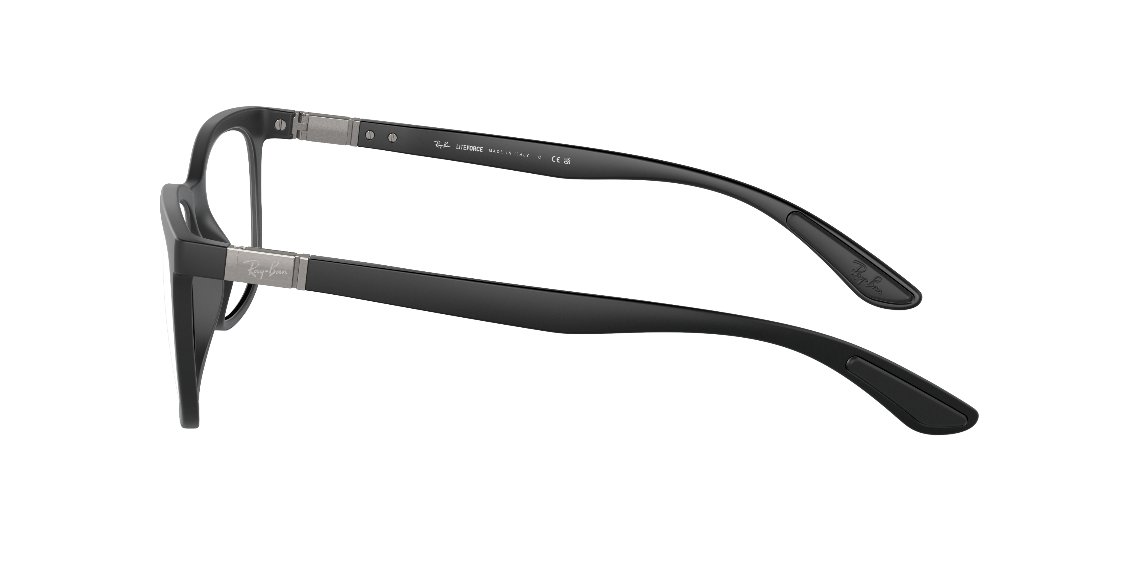 RB7230 Zand zwart KunststofEyeglass Frames van B24, Zijaanzicht