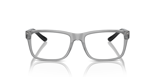 AX3016 Glanzend Transparant Grijs KunststofEyeglass Frames van B24, Vooraanzicht