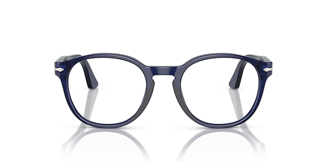 PO3284V Blauw AcetaatEyeglass Frames van B24, Vooraanzicht