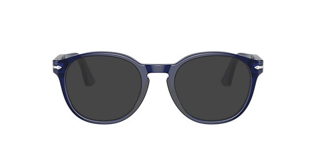 PO3284V Blauw AcetaatEyeglass Frames van B24, met getinte lenzen