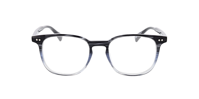 Basel Gradiënt blauw zwart AcetaatEyeglass Frames van B24, Vooraanzicht
