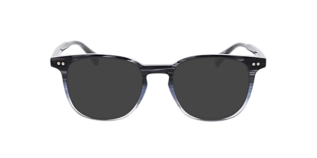 Basel Gradiënt blauw zwart AcetaatEyeglass Frames van B24, met getinte lenzen