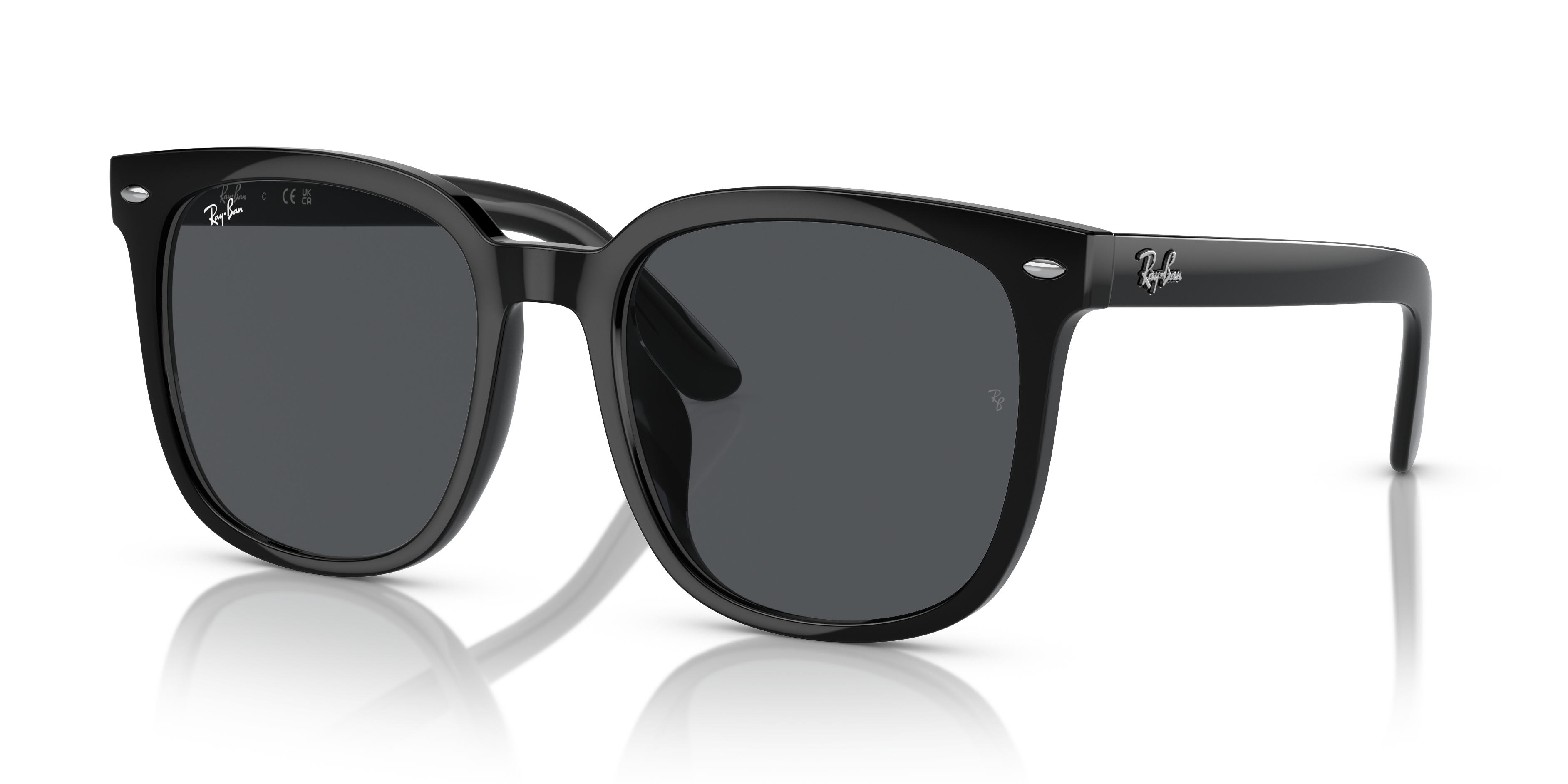 RB4401D Zwart KunststofSunglass Frames van B24, Hoekweergave