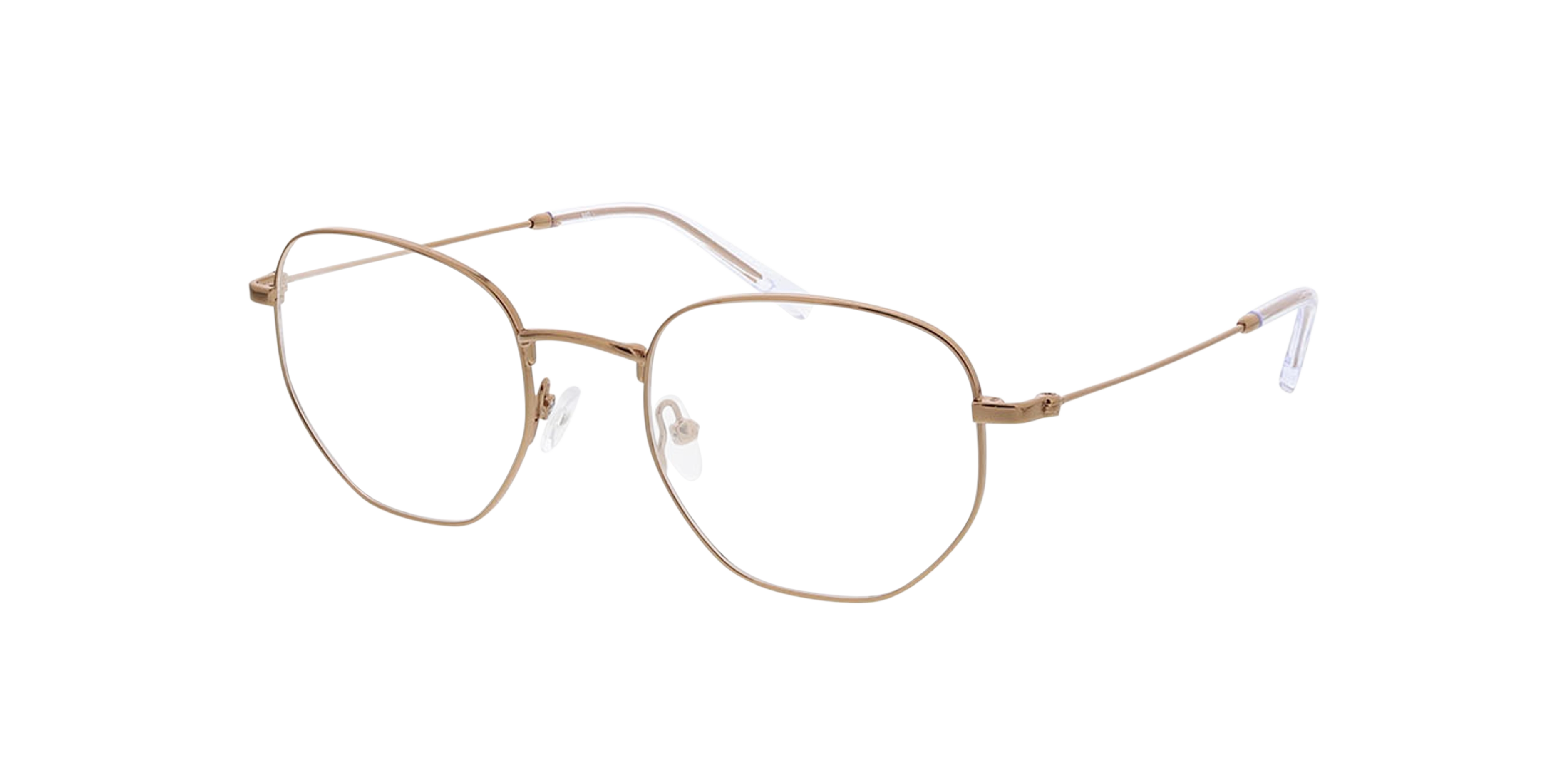 Halifax Copper  &  Crystal MetallEyeglass Frames von B24, Dreiviertelansicht