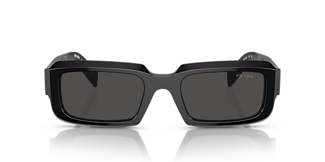 PR 27ZS Zwart AcetaatSunglass Frames van B24, Vooraanzicht