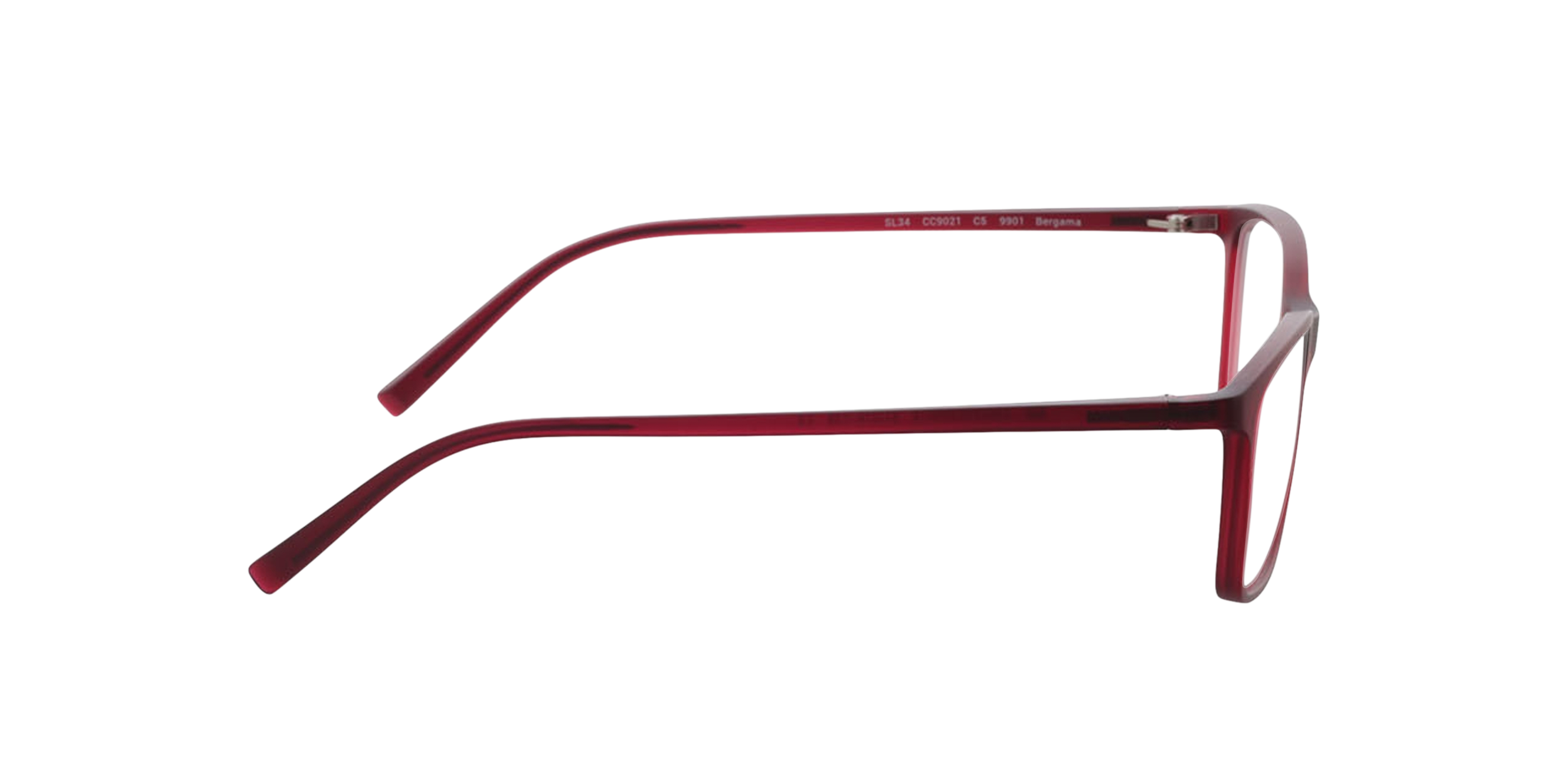 Bergama Rot KunststoffEyeglass Frames von B24, Seitenansicht
