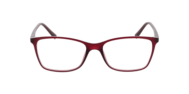 Bergama Rood KunststofEyeglass Frames van B24, Vooraanzicht