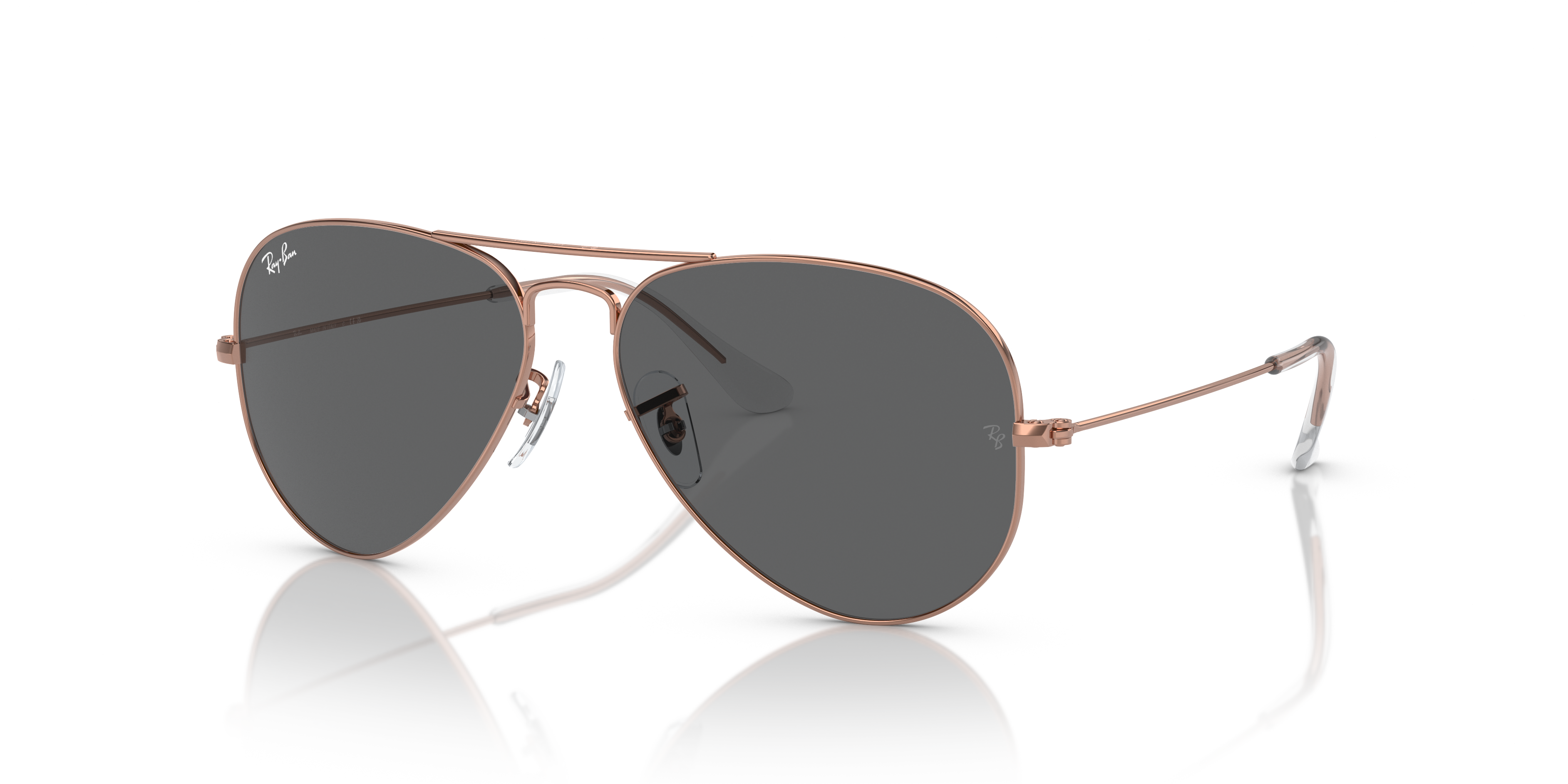 RB3025 Rotgold MetallSunglass Frames von B24, Dreiviertelansicht