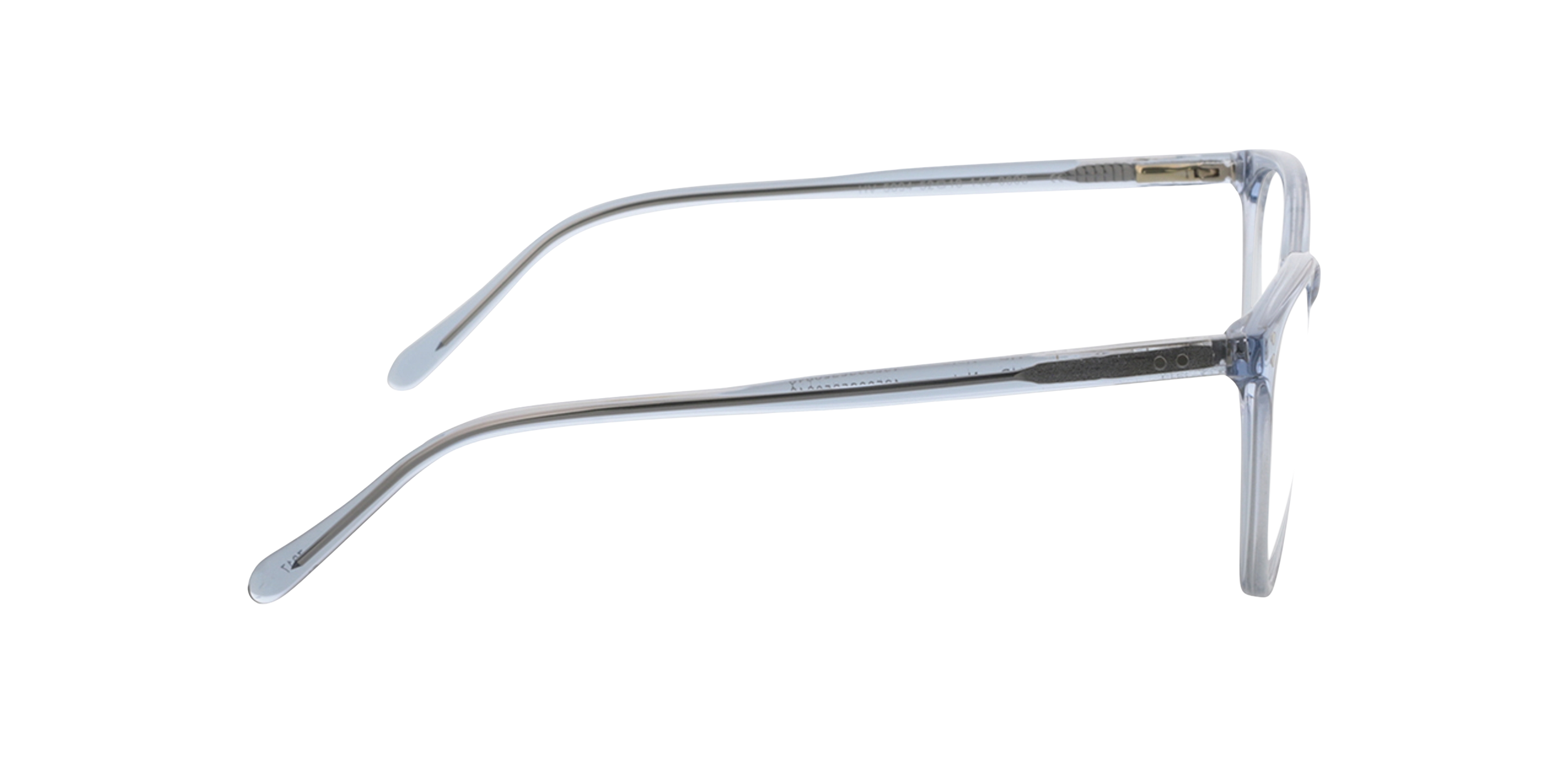 Nate Kristal lichtblauw AcetaatEyeglass Frames van B24, Zijaanzicht