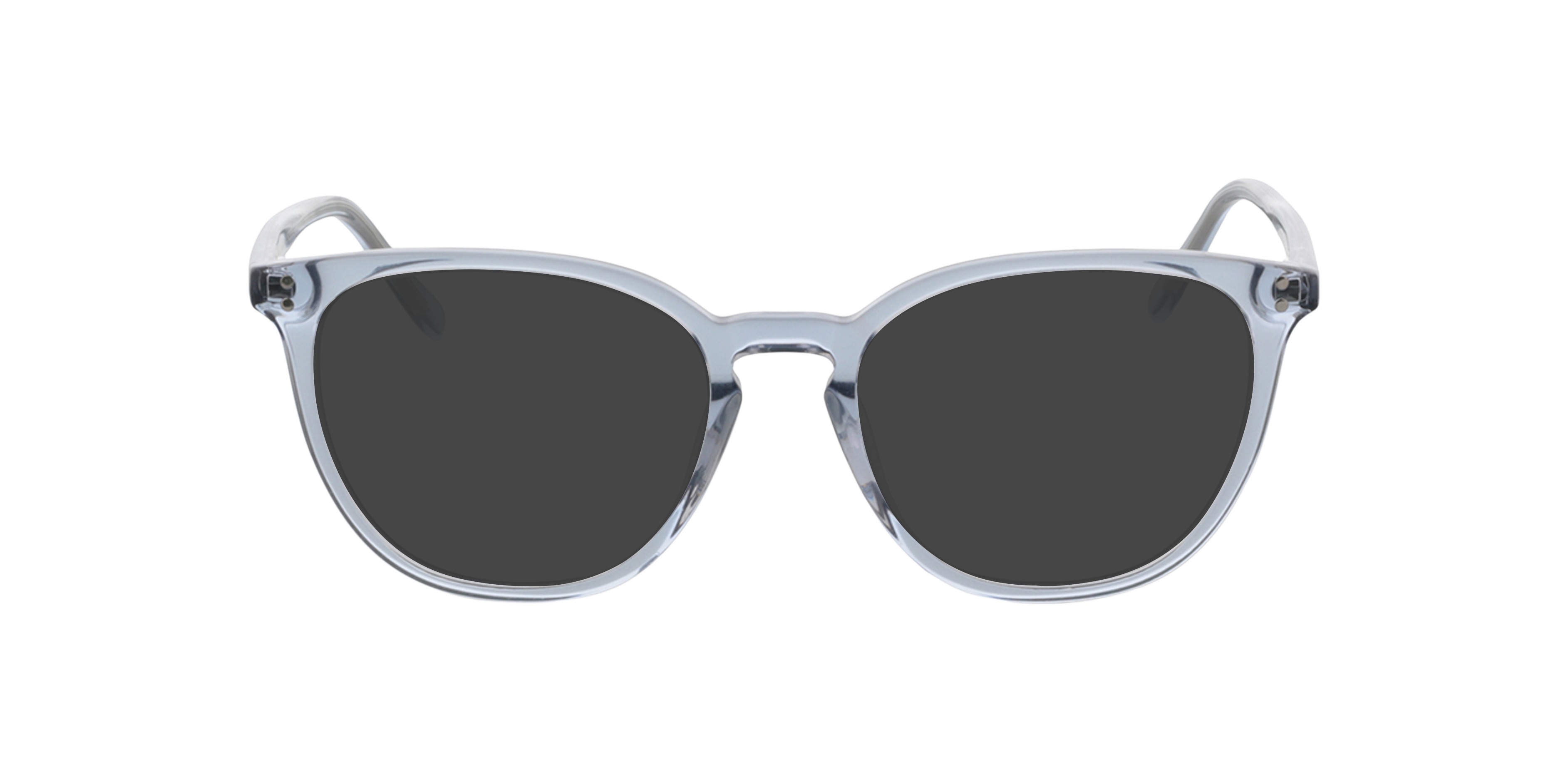 Nate Kristal lichtblauw AcetaatEyeglass Frames van B24, met getinte lenzen