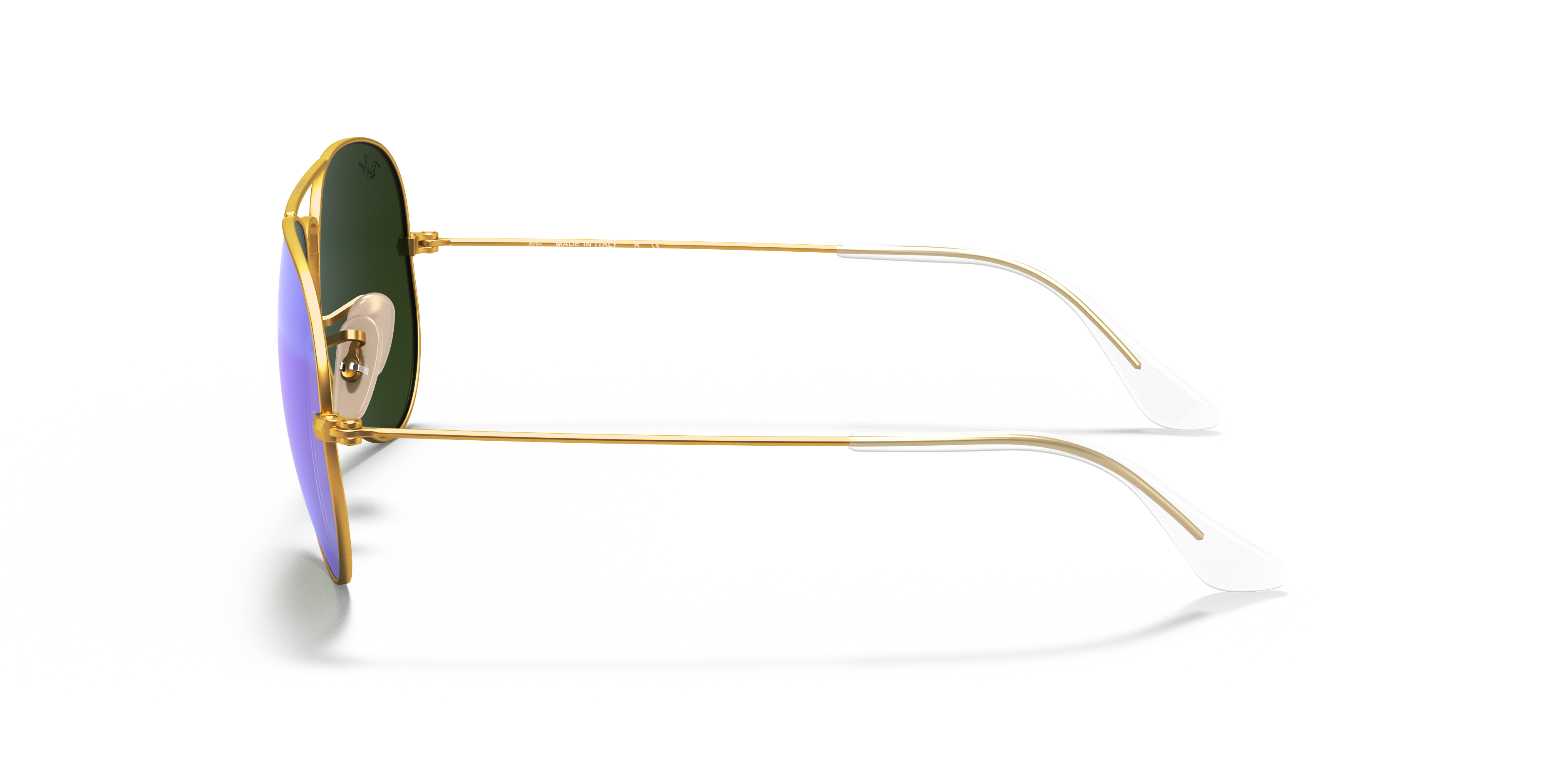 RB3025 Goud MetaalSunglass Frames van B24, Zijaanzicht