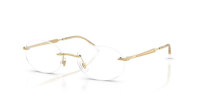 RB3767V Arista Gold MetallEyeglass Frames von B24, Dreiviertelansicht