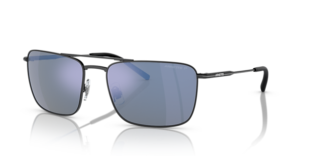 AN3088 Matzwart MetaalSunglass Frames van B24, Hoekweergave