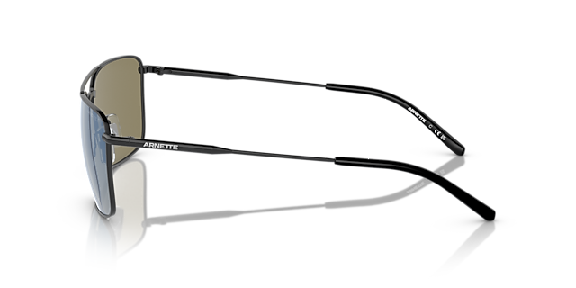 AN3088 Matzwart MetaalSunglass Frames van B24, Zijaanzicht