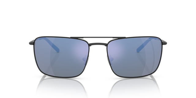 AN3088 Matzwart MetaalSunglass Frames van B24, Vooraanzicht