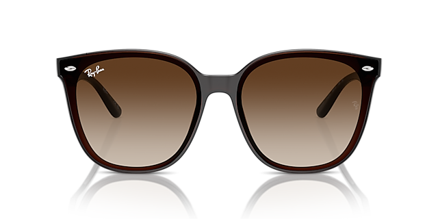 RB4423D Braun transparent KunststoffSunglass Frames von B24, Vorderansicht