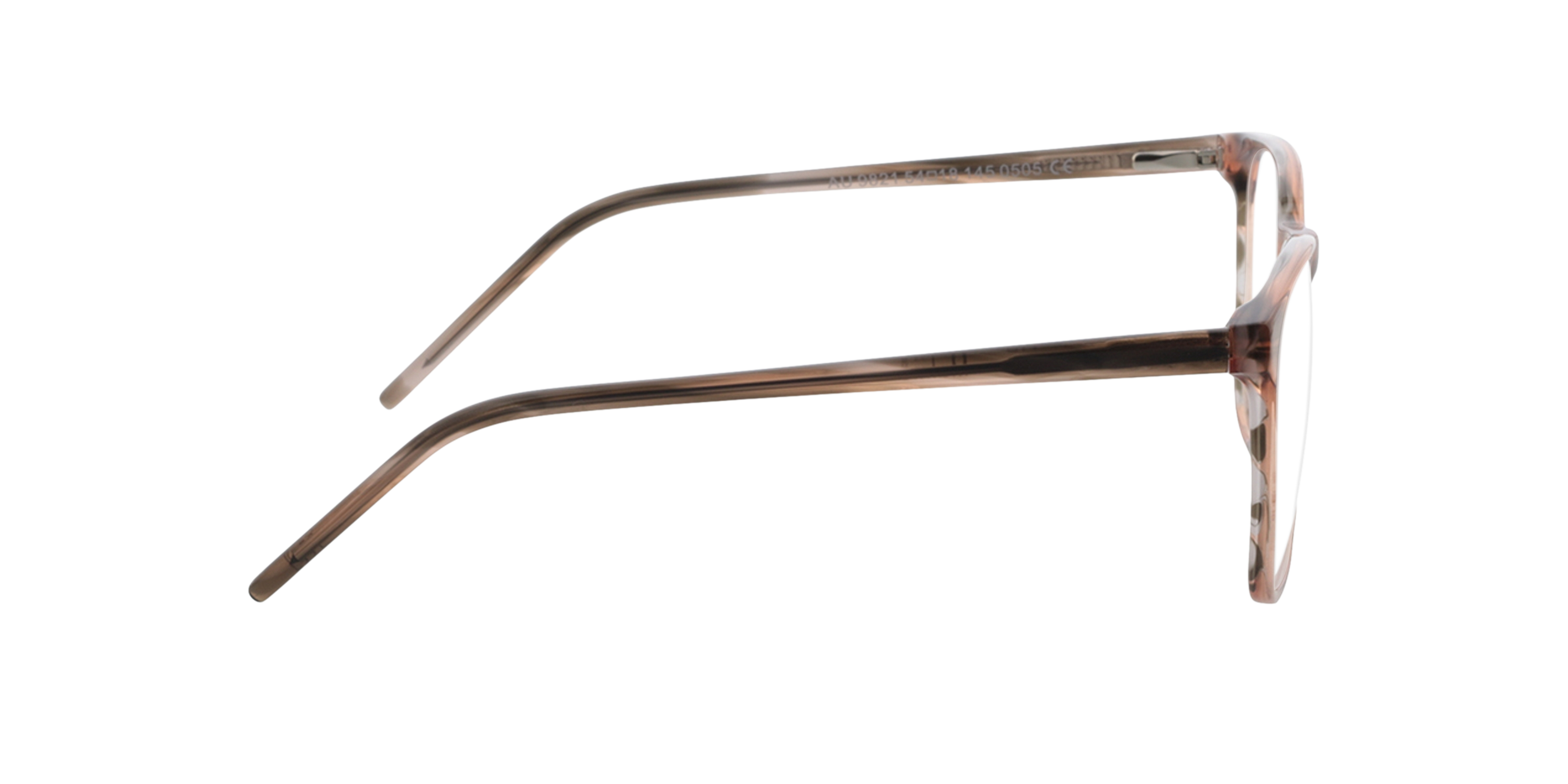 Malmö Rosa Hornfarben AcetatEyeglass Frames von B24, Seitenansicht