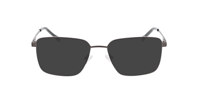 Derby Mat gunmetal MetaalEyeglass Frames van B24, met getinte lenzen