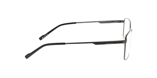Derby Mat gunmetal MetaalEyeglass Frames van B24, Zijaanzicht
